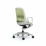 Silla Ergonómica Luce Blanca - Verde - Imagen 2