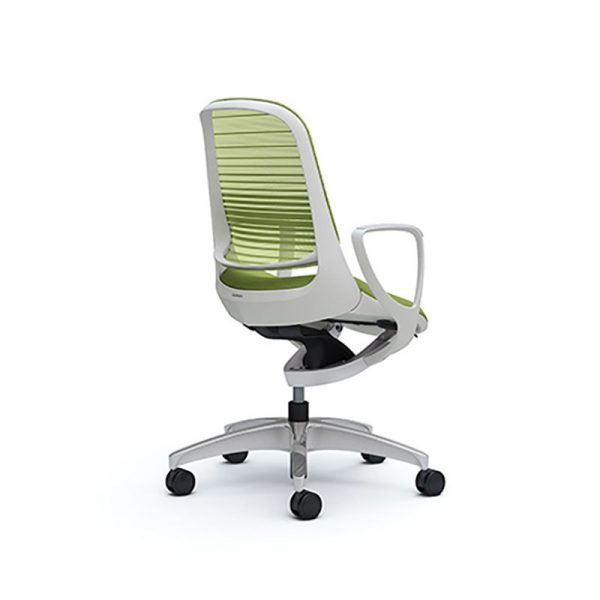 Silla Ergonómica Luce Blanca - Verde - Imagen 2
