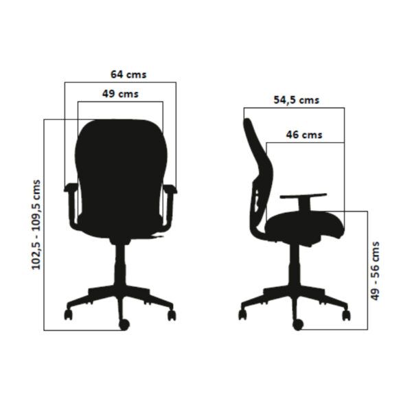 Silla Escritorio Q3® Negra - Imagen 5
