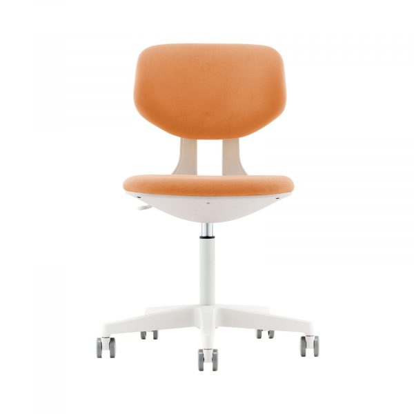 silla escitorio boomer blanca naranja 01