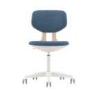 silla escritorio boomer blanca azul 01
