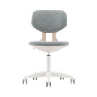 silla escritorio boomer blanca gris 01