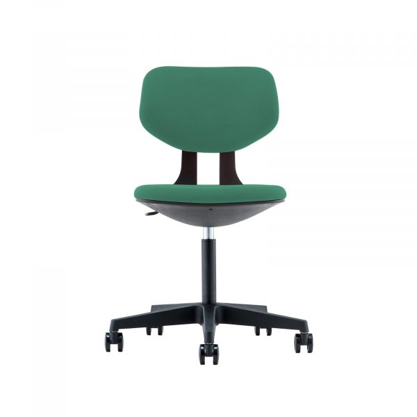 silla escritorio boomer negra verde 01