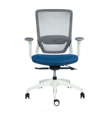 silla escritorio twist blanca azul 1