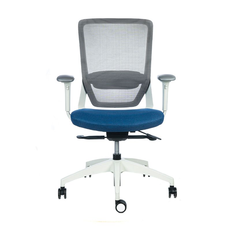 silla escritorio twist blanca azul 1