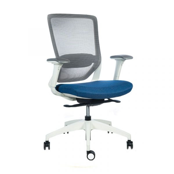 silla escritorio twist blanca azul 2