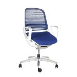 Silla Ergonómica Luce Blanca-Azul