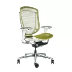 Contessa Seconda Verde Estructura Cromada Silla Ergonómica