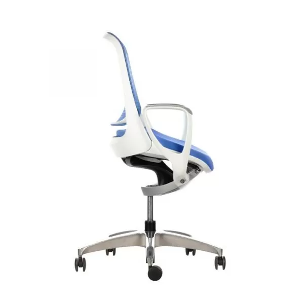 Silla Ergonómica Luce Blanca-Azul - Imagen 3