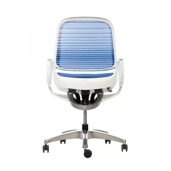 Silla Ergonómica Luce Blanca-Azul - Imagen 4
