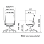 Silla Escritorio Cynara Beige - Imagen 3