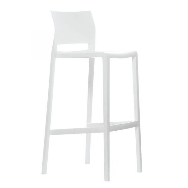 Taburete Bakhita Blanco H76 - Imagen 2