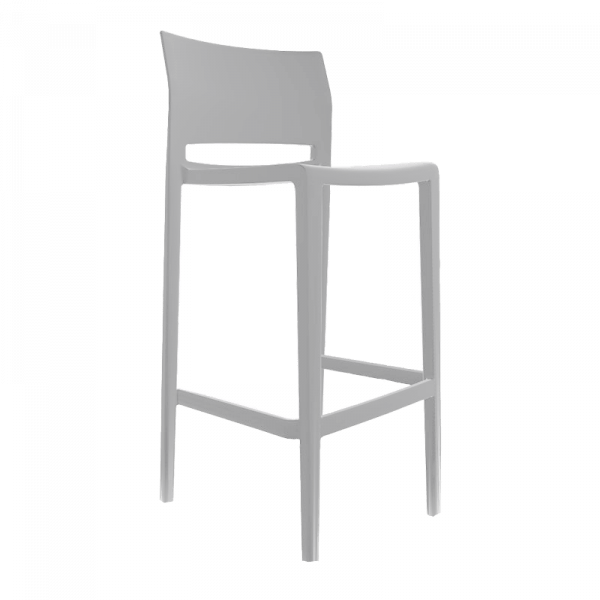 Taburete Bakhita Gris Claro H66 - Imagen 2