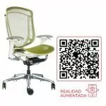 Contessa Seconda Verde Estructura Cromada Silla Ergonómica - Imagen 8