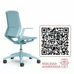 Silla Escritorio Cynara Celeste - Imagen 6