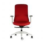 Silla Escritorio Allegra Tapizada Roja