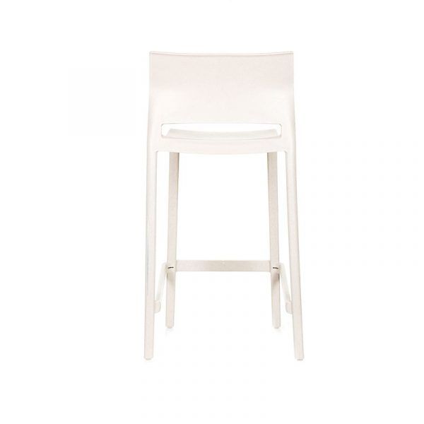 Taburete Bakhita Blanco H66 - Imagen 4
