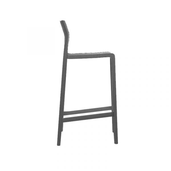 Taburete Bakhita Gris Oscuro H76 - Imagen 4