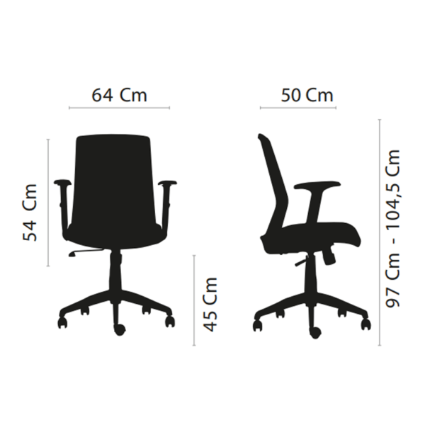 Silla Escritorio Tossy con cabecero - Imagen 5