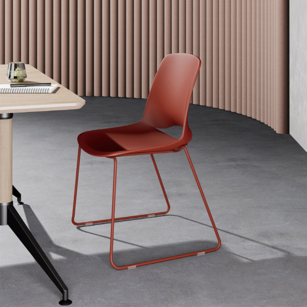 Silla Bali Blanca Base Trineo - Imagen 8