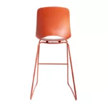Taburete Bali Rojo Base Trineo - Imagen 5