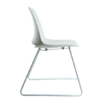 Silla Bali Blanca Base Trineo - Imagen 3