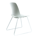 Silla Bali Blanca Base Trineo - Imagen 4