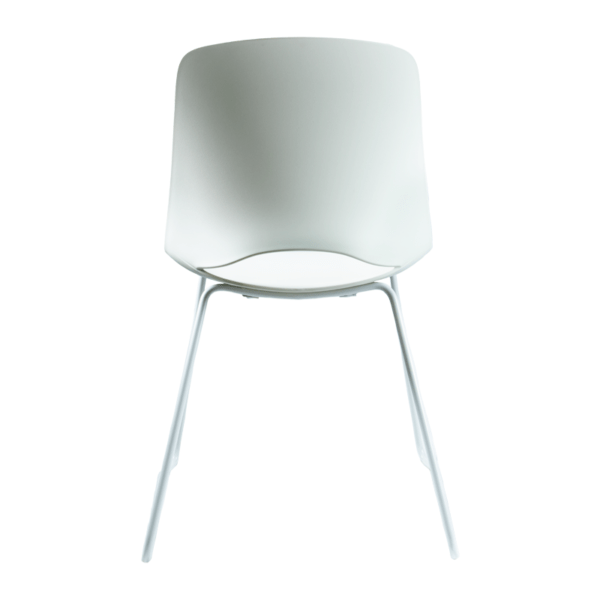 Silla Bali Blanca Base Trineo - Imagen 5
