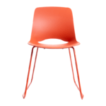 Silla Bali Roja Coral Base Trineo
