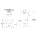 Silla Ergonómica Portone Negra - Imagen 7