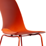 Taburete Bali Rojo Base Trineo - Imagen 6