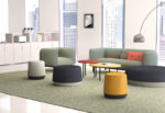 Pouf Kyoto S Gris  - Base Gris Oscuro - Imagen 3