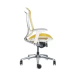 Contessa Seconda Amarilla Estructura Cromada Silla Ergonómica - Imagen 3