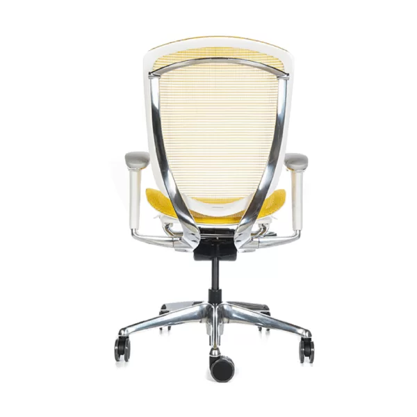 Contessa Seconda Amarilla Estructura Cromada Silla Ergonómica - Imagen 5