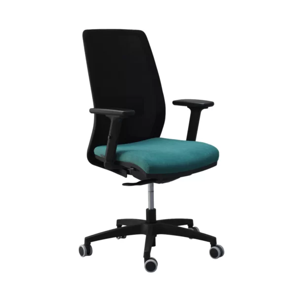 Silla Escritorio Luxor Negra/Verde - Imagen 2