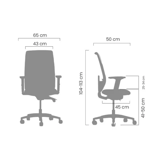 Silla Escritorio Luxor Negra/Verde - Imagen 6