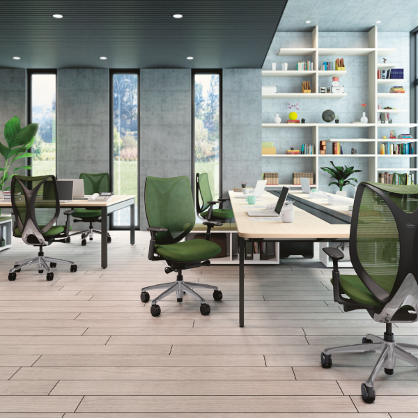Silla Ergonómica Sabrina Negra/Verde - Imagen 8
