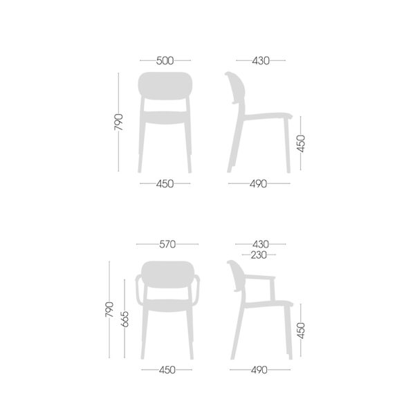 Silla Nuta Burdeo - Imagen 3