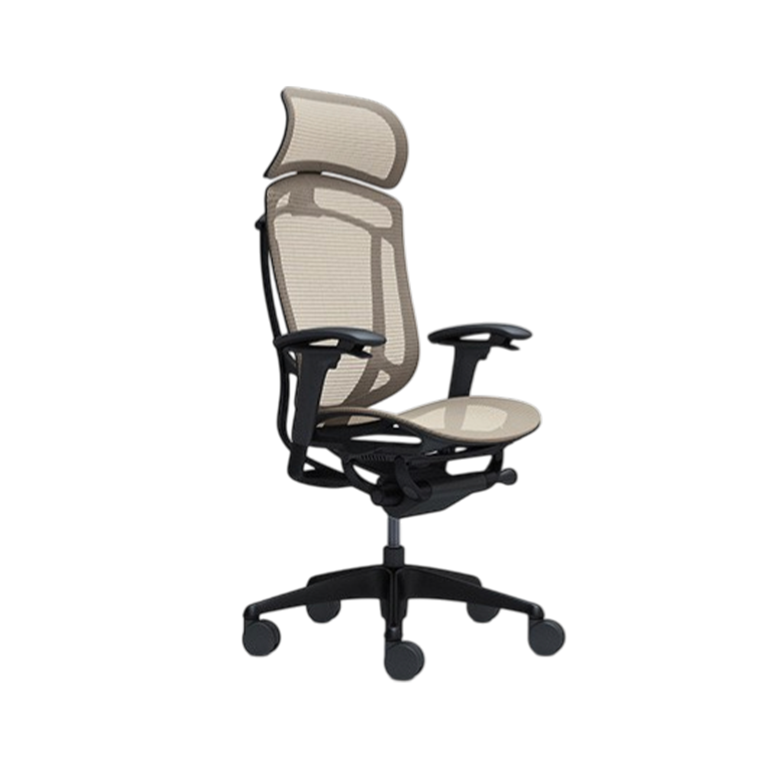 Contessa Seconda Beige Cabecero Estructura Negra Silla Ergonómica
