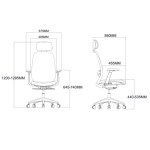 Silla Escritorio Slim Con Cabecero - Imagen 8