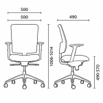 Silla Clever Alta Tapizada - Imagen 6