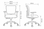 Silla Clever Media Tapizada - Imagen 6