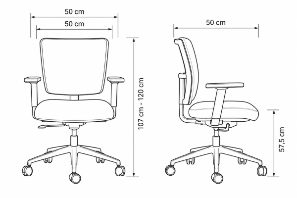 Silla Clever Media Tapizada - Imagen 6